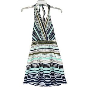 ATHLETA Go Anywhere Halter Dress Multicolor Patterns Style 964445 Size 2